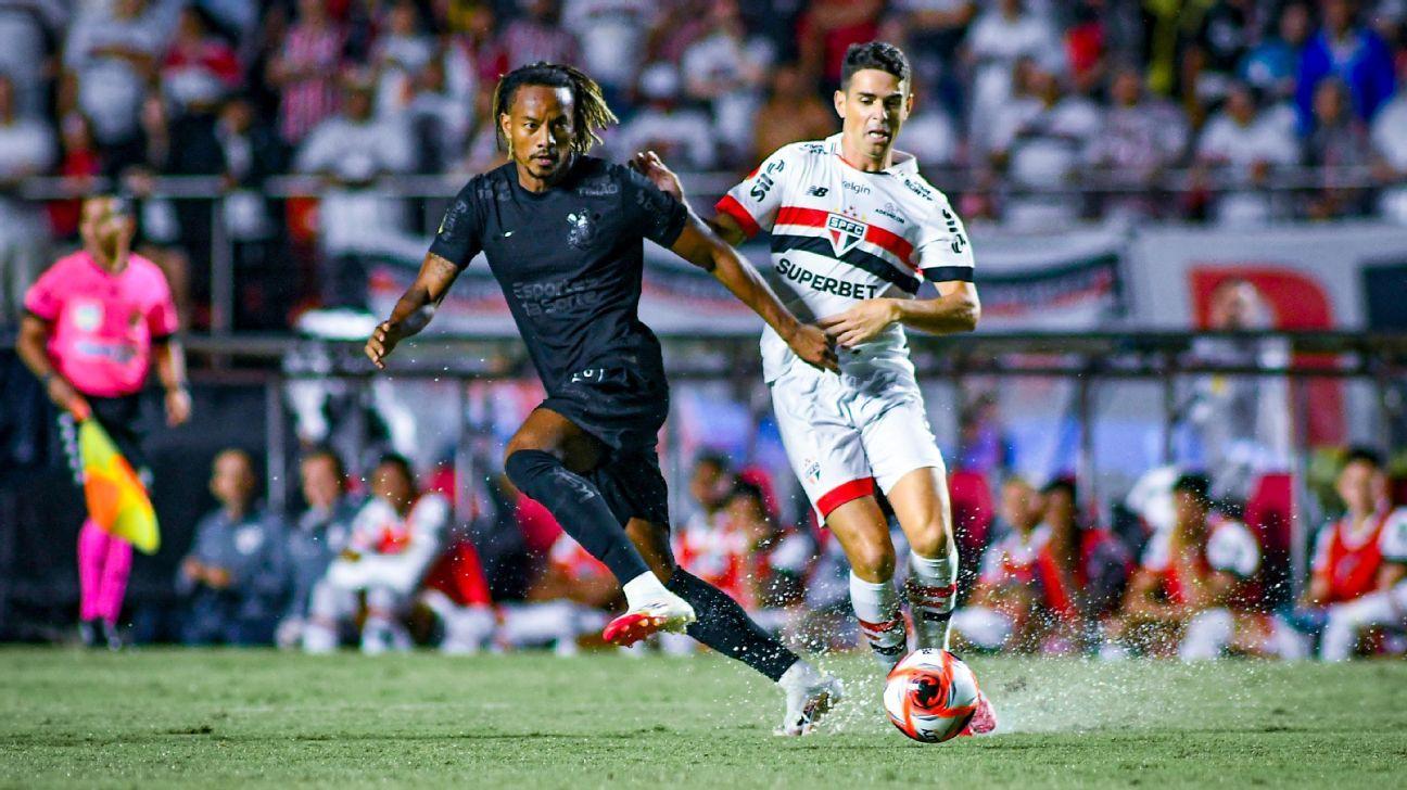 Corinthians can have up to six kingdom reinforcements;Sao Paulo has full DM and possibility to miss 12 -